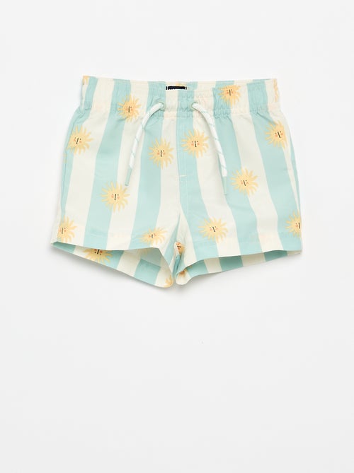 Short de bain à motifs - Kiabi