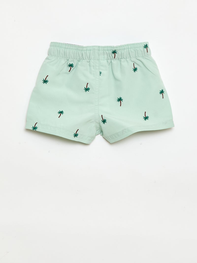 Short de bain avec broderies 'homard' Bleu - Kiabi