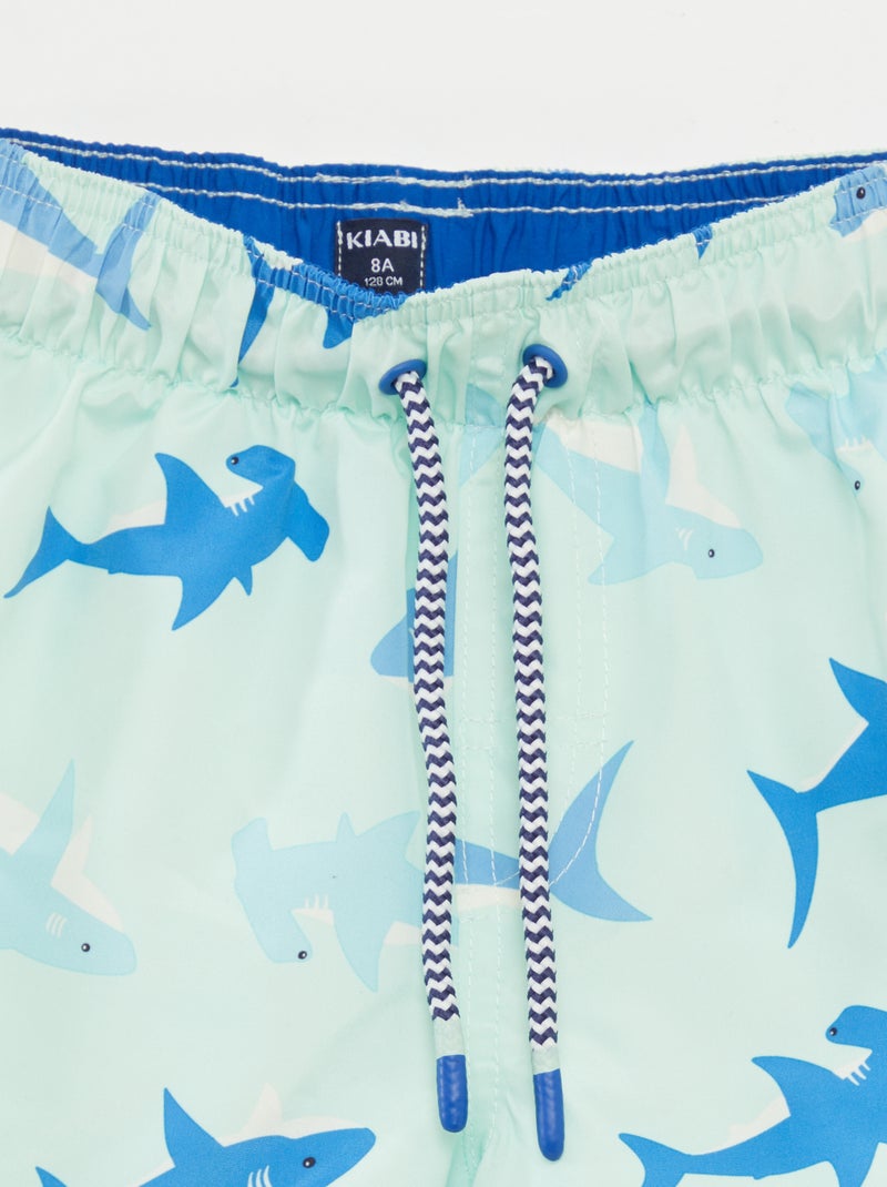 Short de bain avec imprimé BLEU - Kiabi
