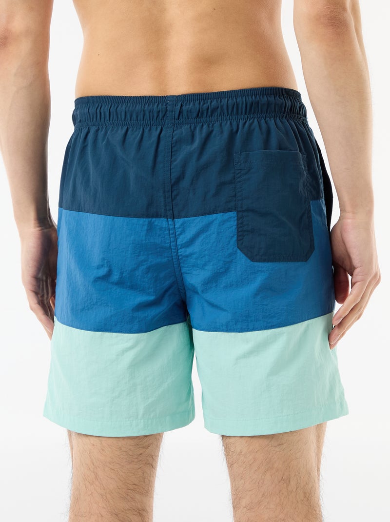 Short de bain avec poches Bleu - Kiabi