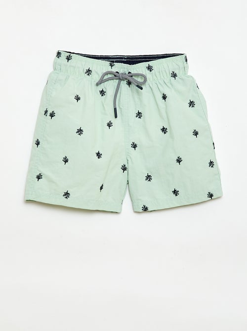 Short de bain brodé - Kiabi