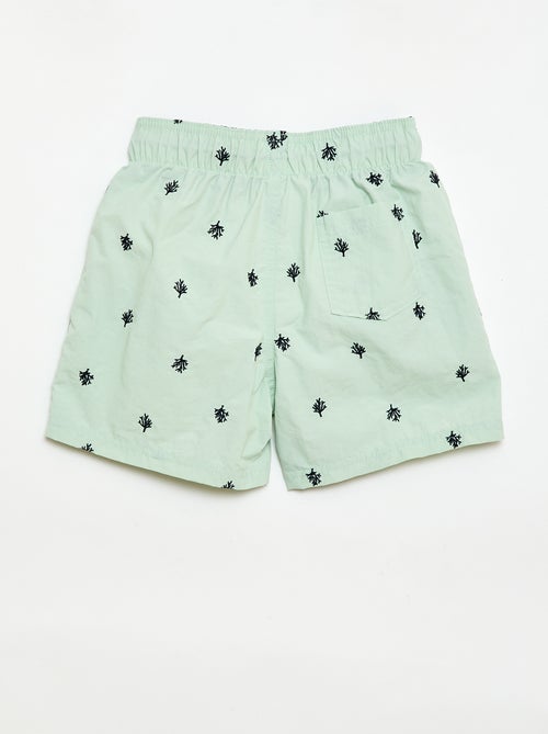 Short de bain brodé - Kiabi