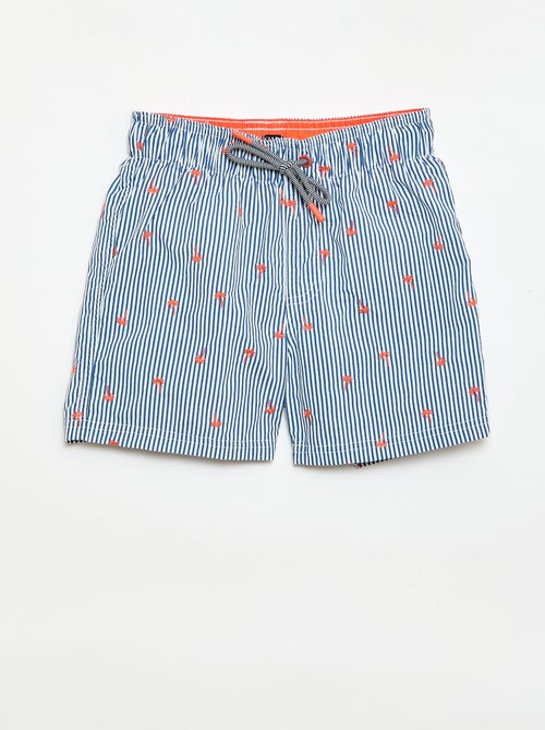 Short de bain brodé - Kiabi