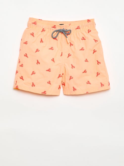 Short de bain brodé - Kiabi
