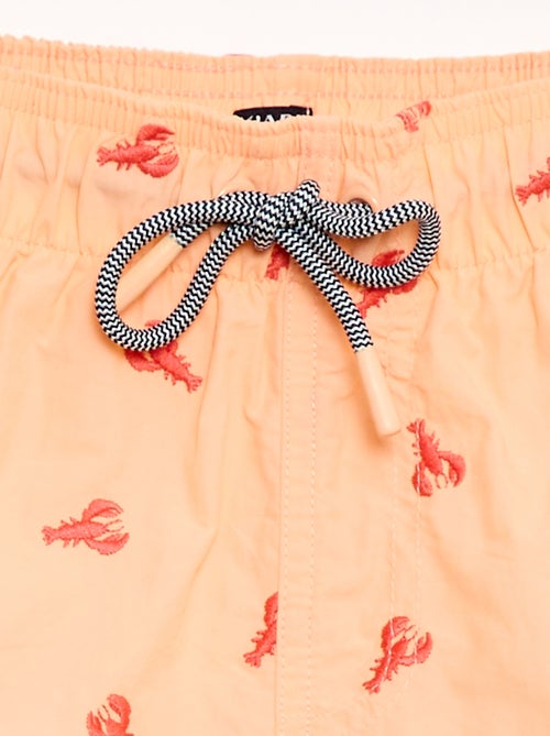 Short de bain brodé - Kiabi