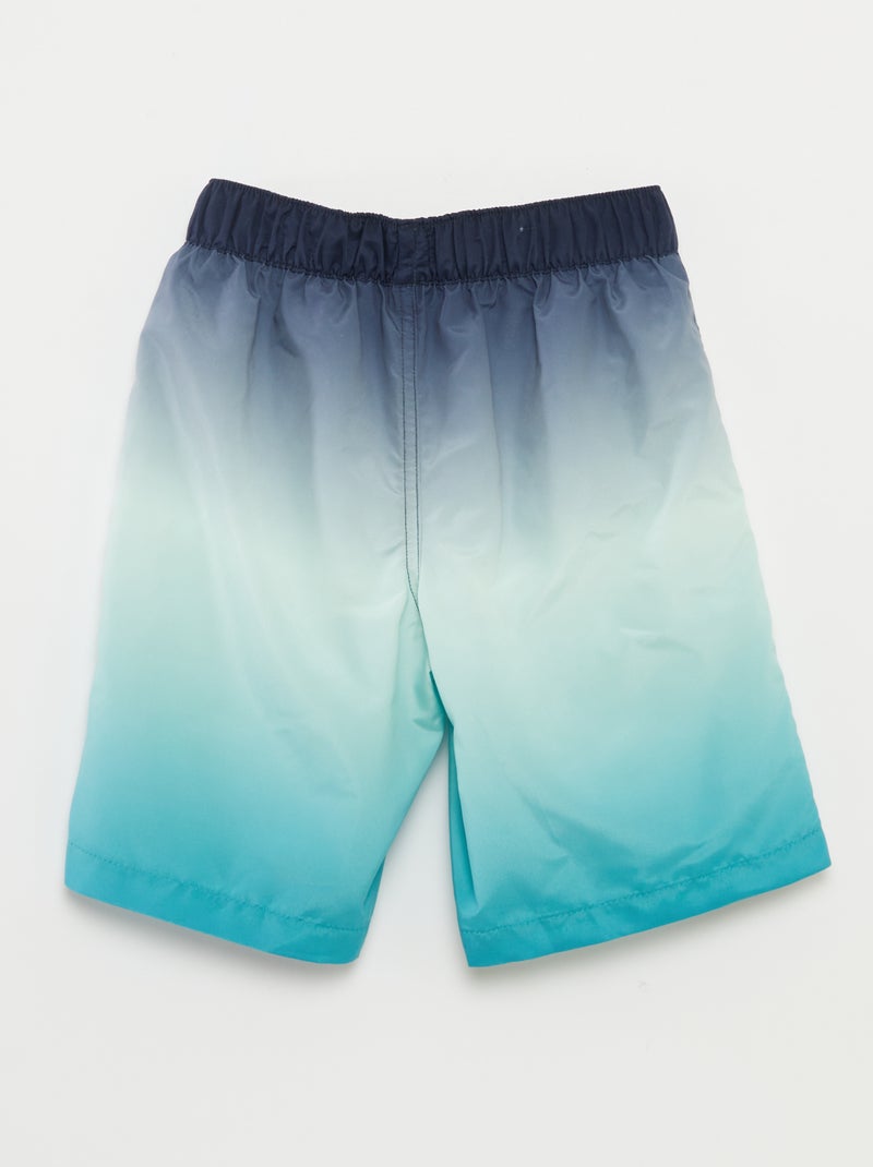 Short de bain long dégradé BLEU - Kiabi