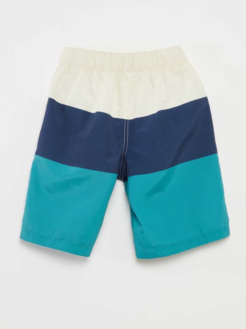 Short de bain long dégradé VERT - Kiabi
