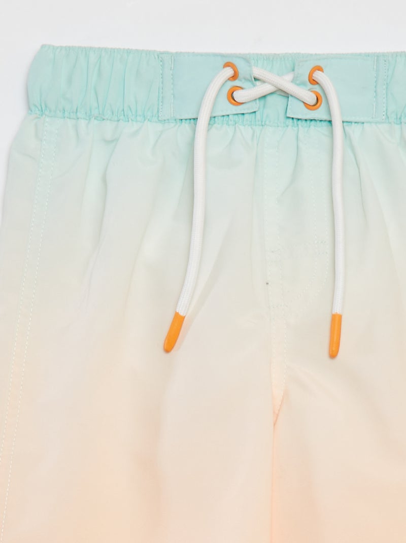 Short de bain long dégradé VERT - Kiabi