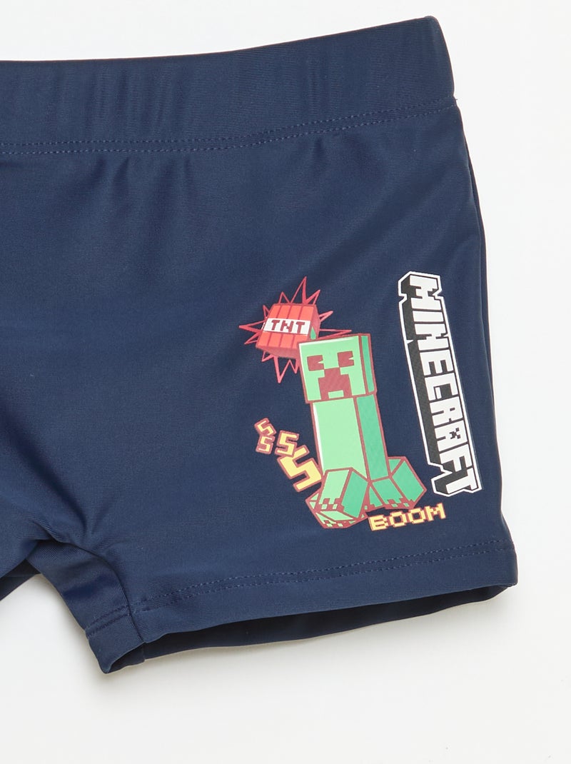 Short de bain 'Minecraft' Vert - Kiabi