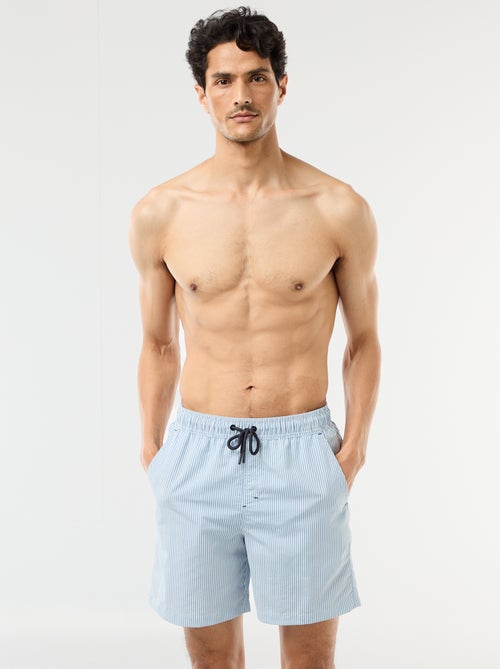 Short de bain rayé - Kiabi