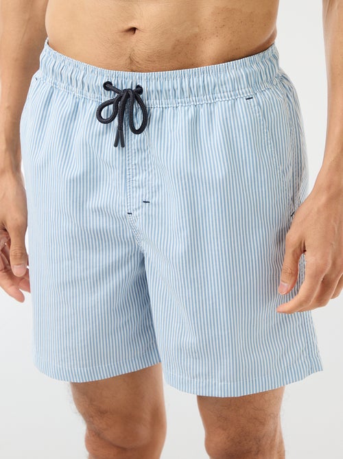 Short de bain rayé - Kiabi