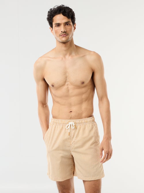Short de bain rayé - Kiabi