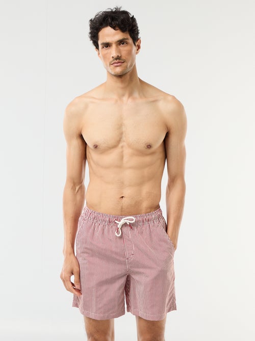 Short de bain rayé - Kiabi