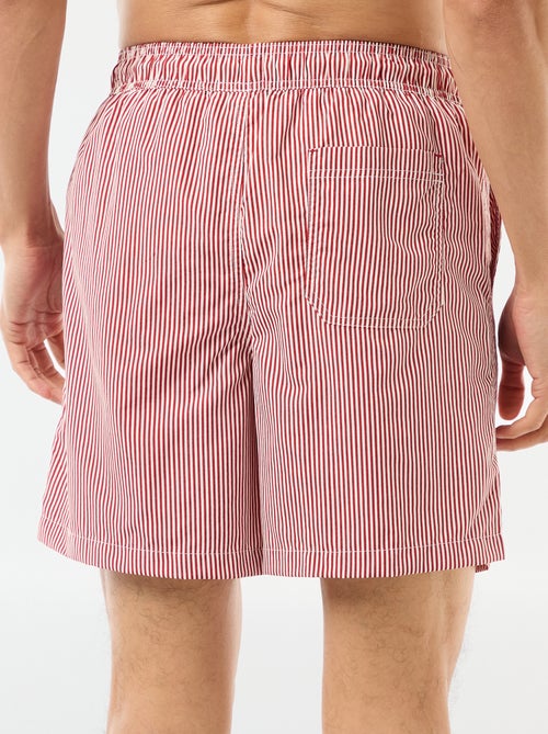 Short de bain rayé - Kiabi