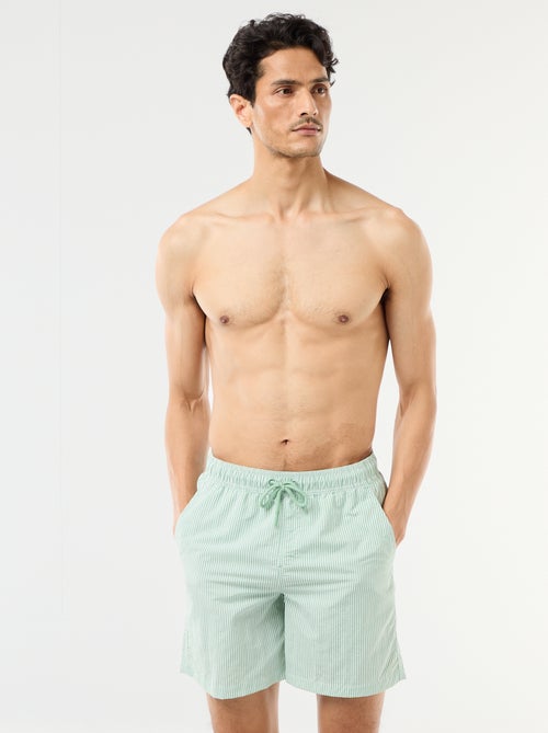 Short de bain rayé - Kiabi