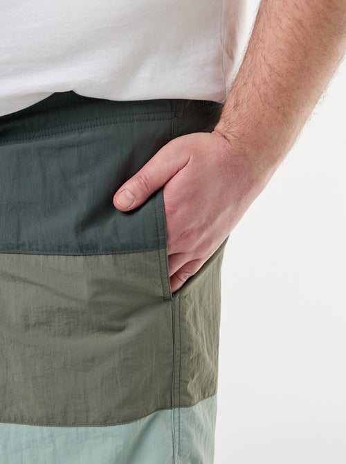 Short de bain tricolore - Kiabi