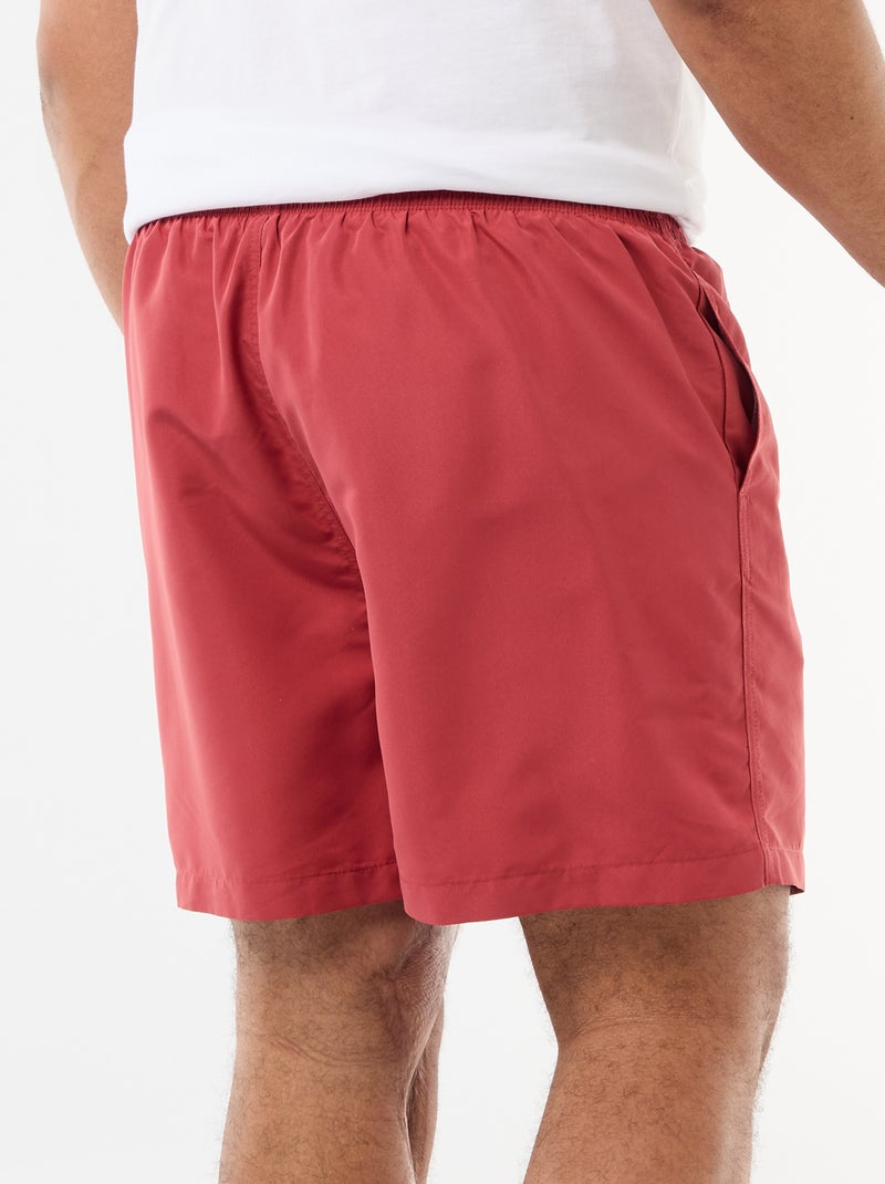 Short de bain uni Orange - Kiabi