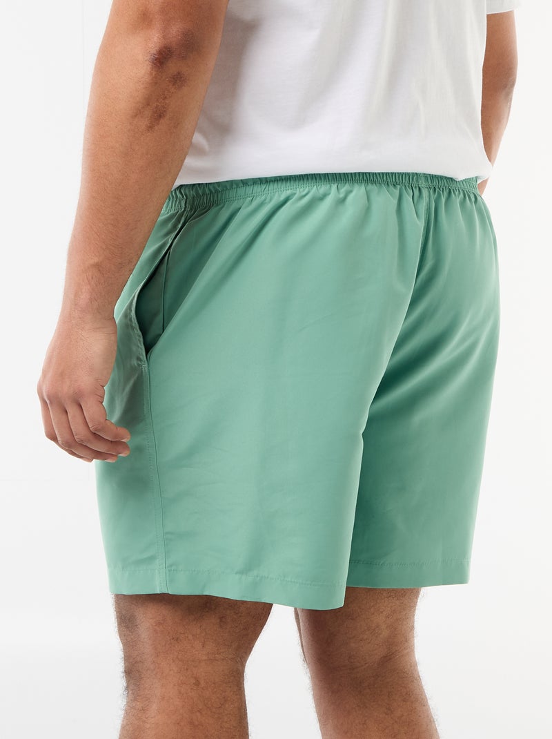 Short de bain uni Vert - Kiabi