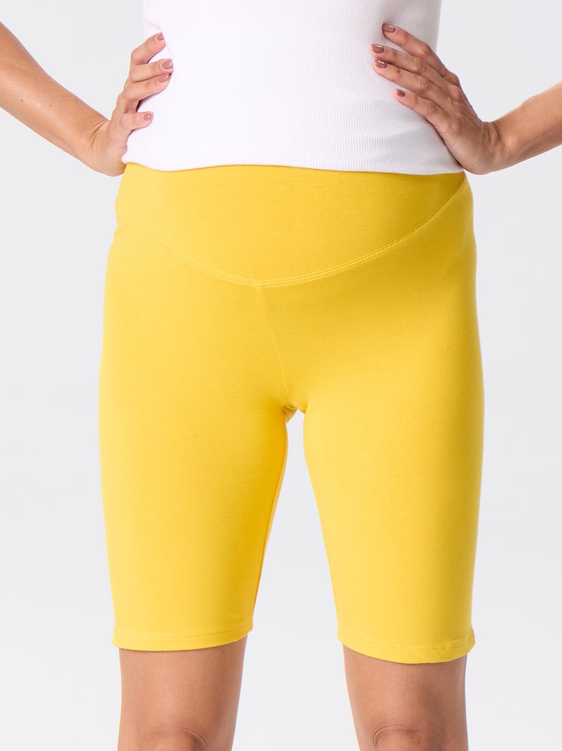 Short de cycliste de grossesse Jaune - Kiabi