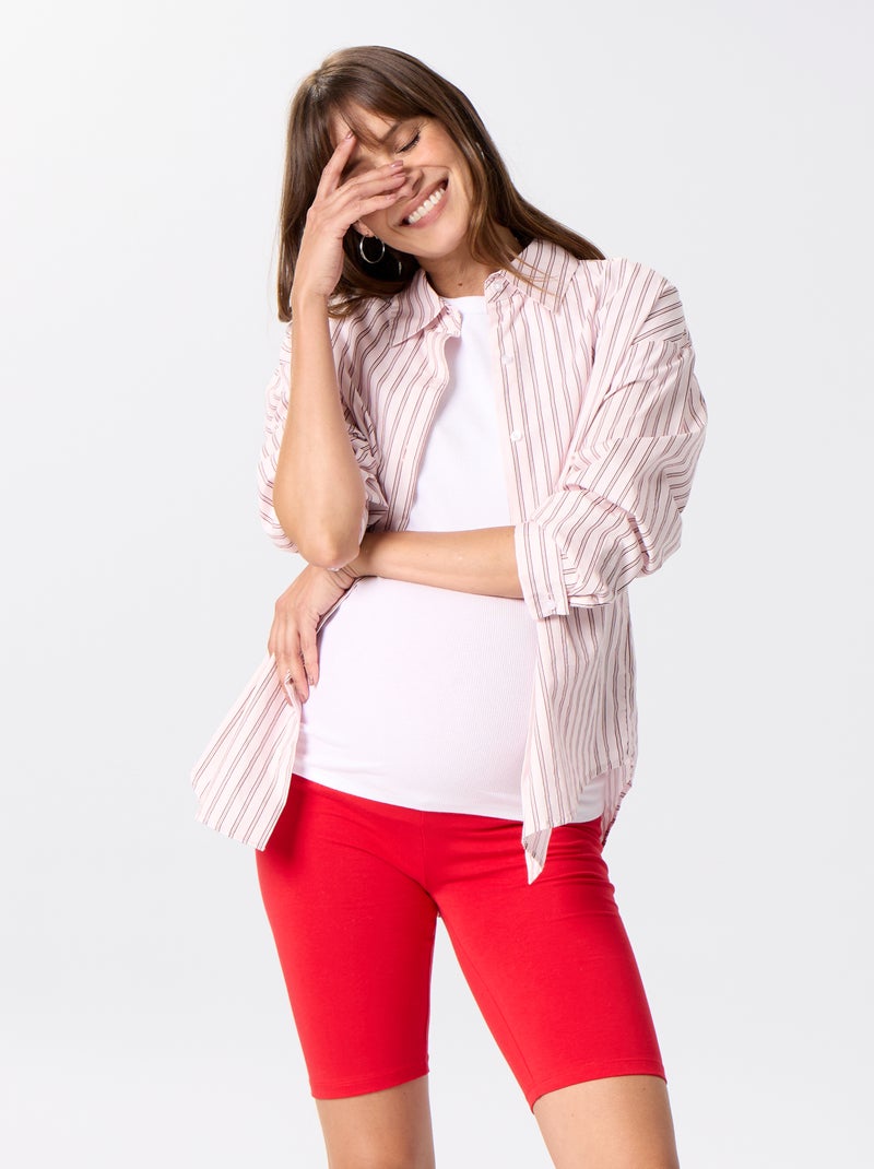 Short de cycliste de grossesse Rouge - Kiabi