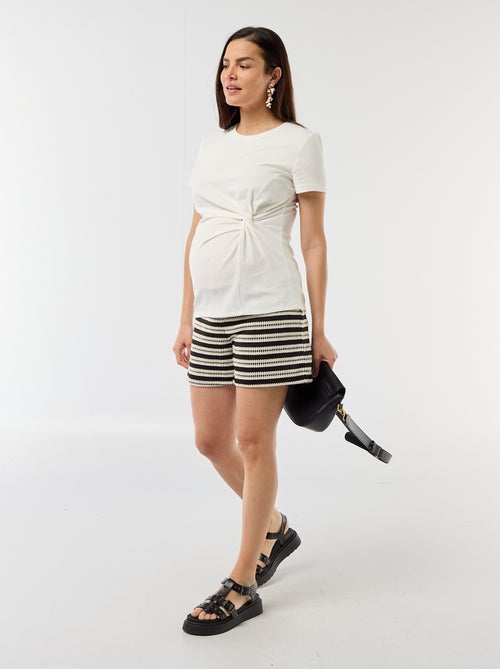Short de maternité en crochet - Kiabi