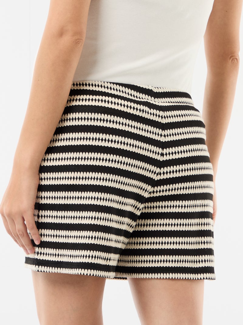 Short de maternité en crochet Beige - Kiabi