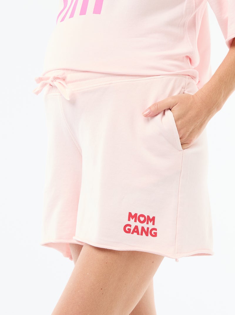 Short de maternité en French Terry Rose - Kiabi