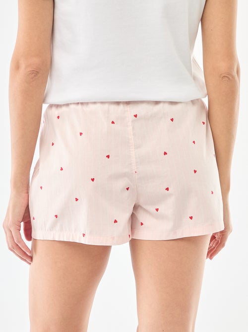 Short de pyjama en popeline - Kiabi