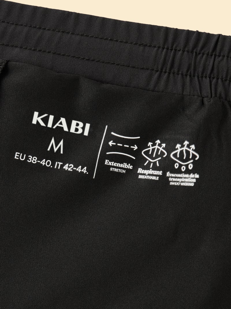 Short de sport 2 en 1 Noir - Kiabi