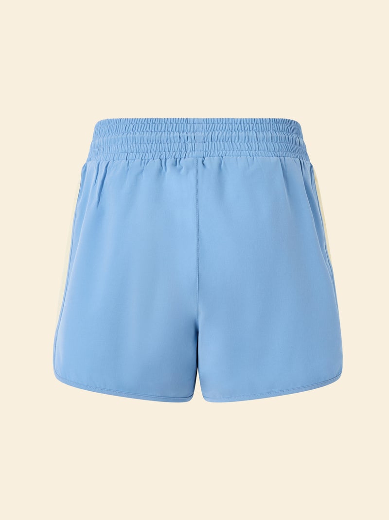 Short de sport color block Bleu - Kiabi