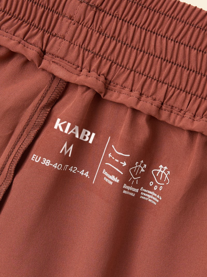 Short de sport color block Marron - Kiabi
