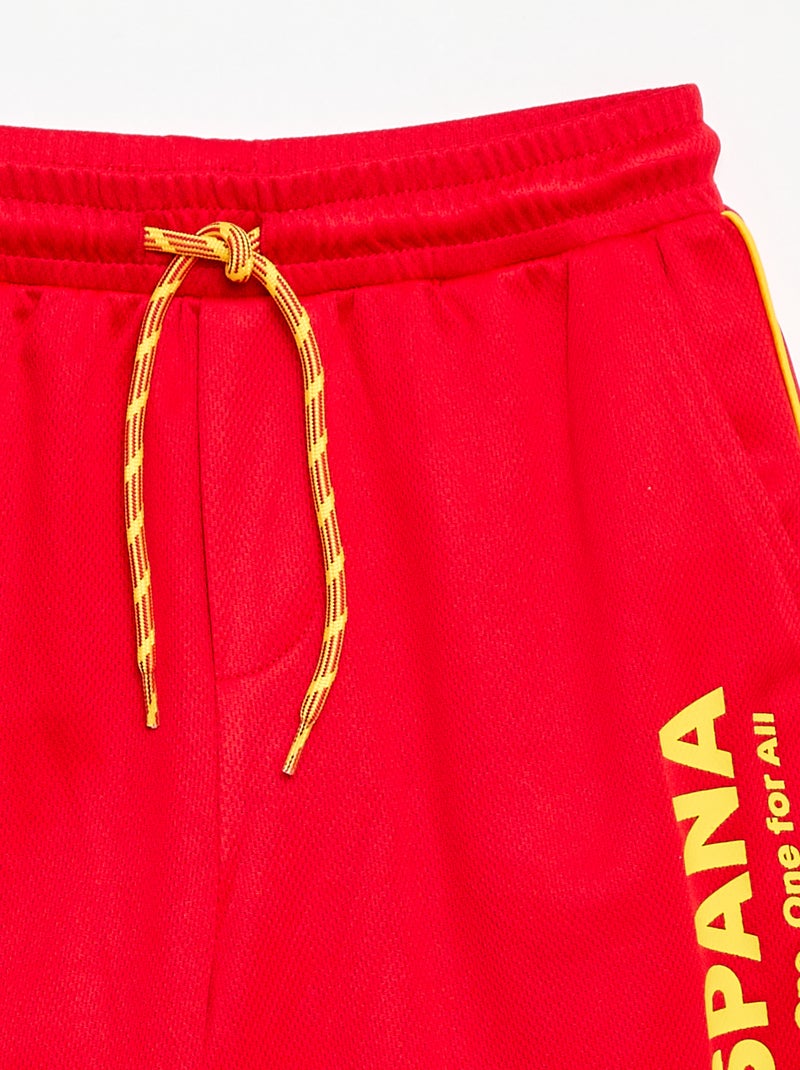 Short de sport Espagne Rouge - Kiabi