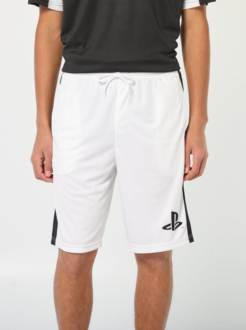 Short de sport 'Playstation' Blanc - Kiabi