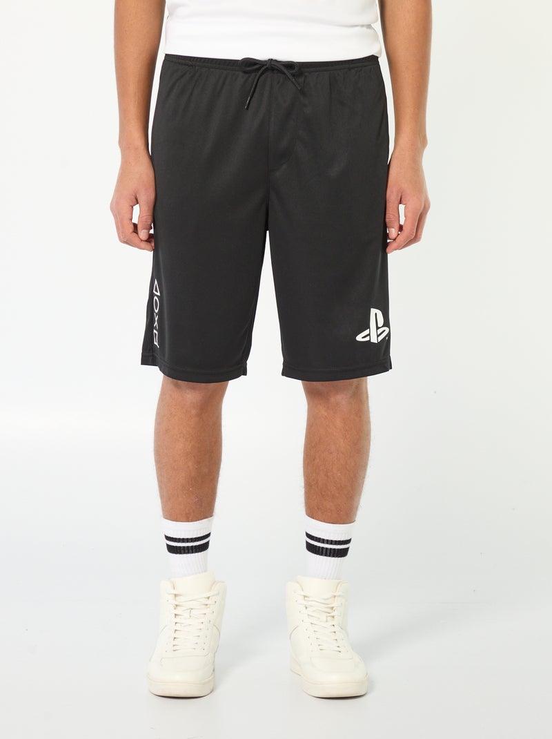 Short de sport 'Playstation' Noir - Kiabi
