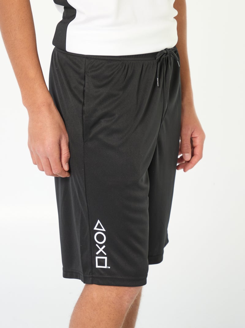 Short de sport 'Playstation' Noir - Kiabi