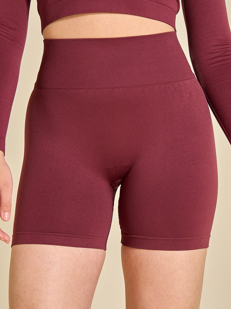 Short de sport sculptant - (ekstract) Bordeaux - Kiabi