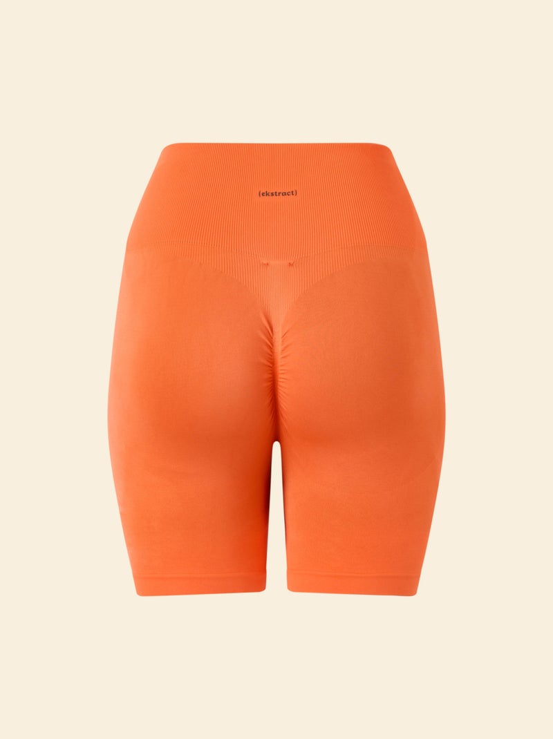 Short de sport sculptant - (ekstract) Orange - Kiabi