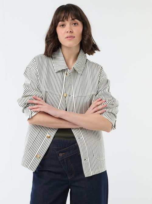Short Denim Jacket with 2 Patch Pockets - Kiabi