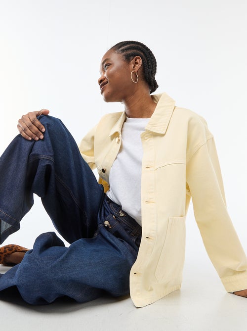 Short Denim Jacket with 2 Patch Pockets - Kiabi