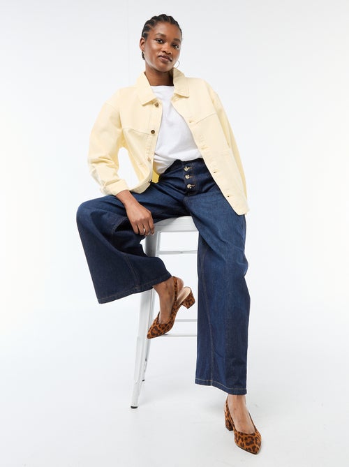 Short Denim Jacket with 2 Patch Pockets - Kiabi