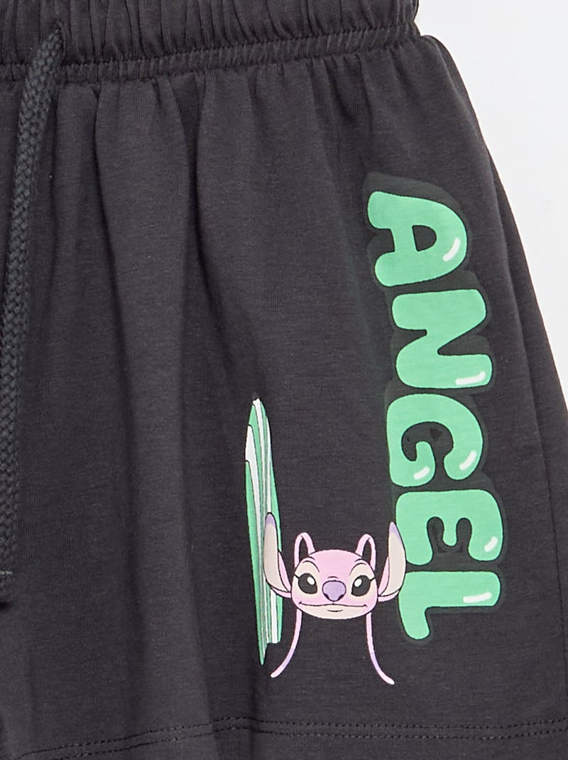 Short 'Disney' aus Baumwolljersey Schwarz - Kiabi