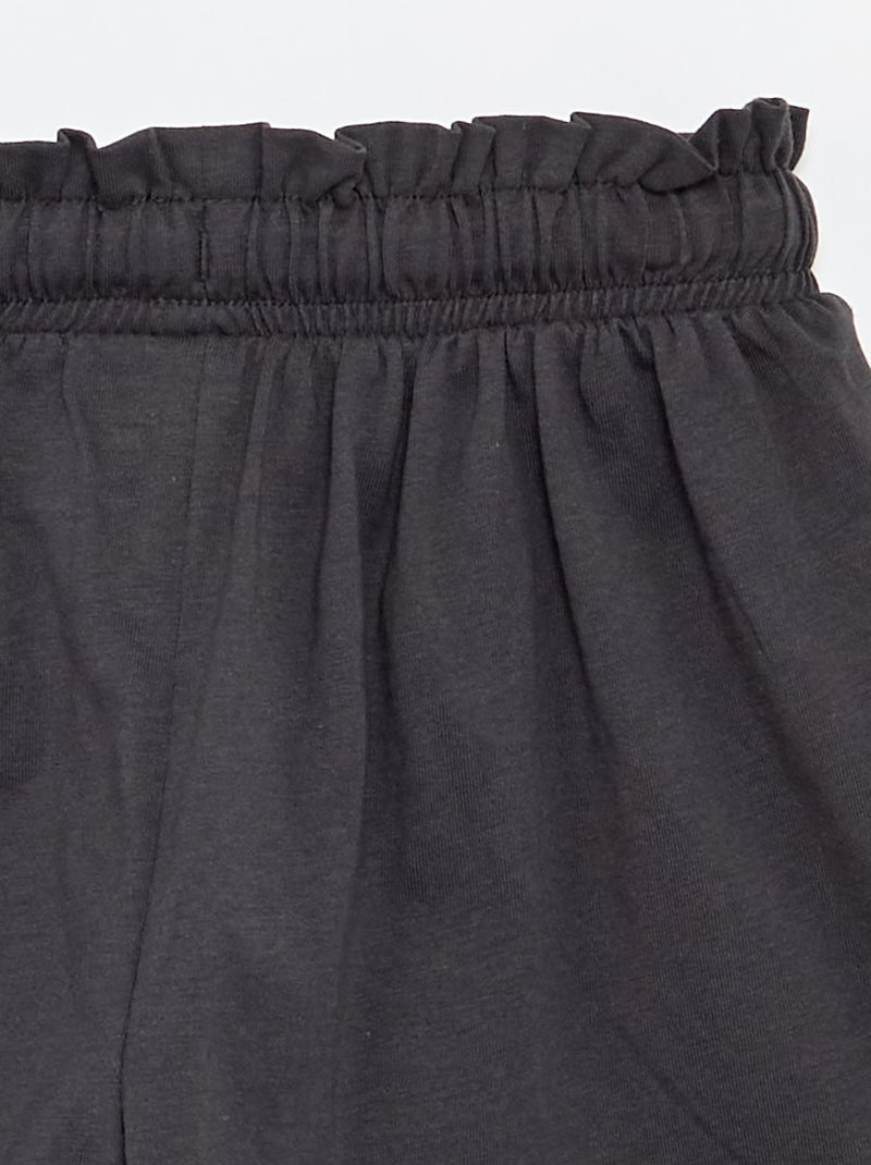 Short 'Disney' aus Baumwolljersey Schwarz - Kiabi