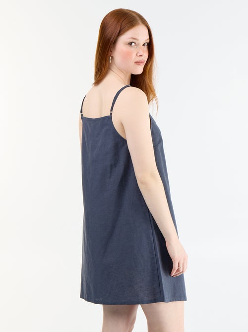 Short dress with thin adjustable straps - Kiabi