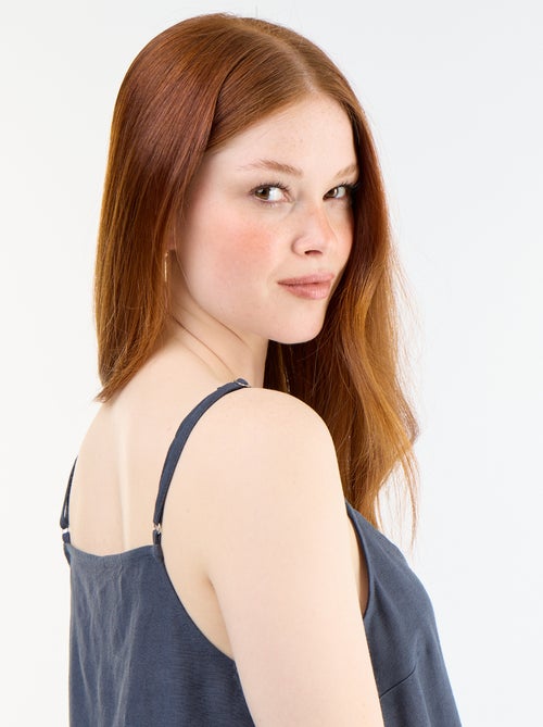 Short dress with thin adjustable straps - Kiabi