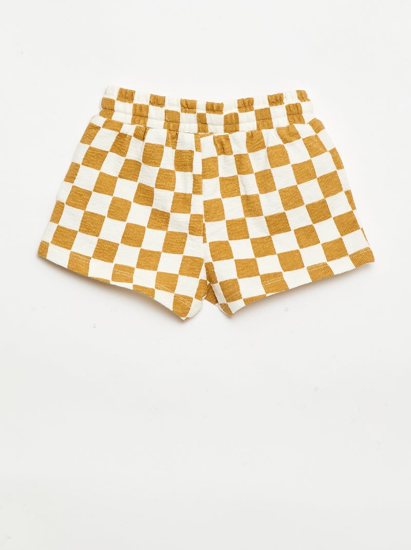 Short en baby Terry Jaune - Kiabi
