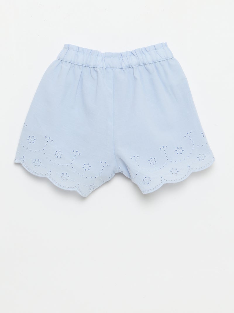 Short en coton 'Bambi' 'Disney' Bleu - Kiabi