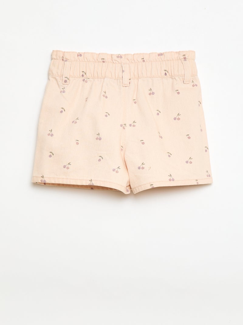 Short en coton Rose - Kiabi