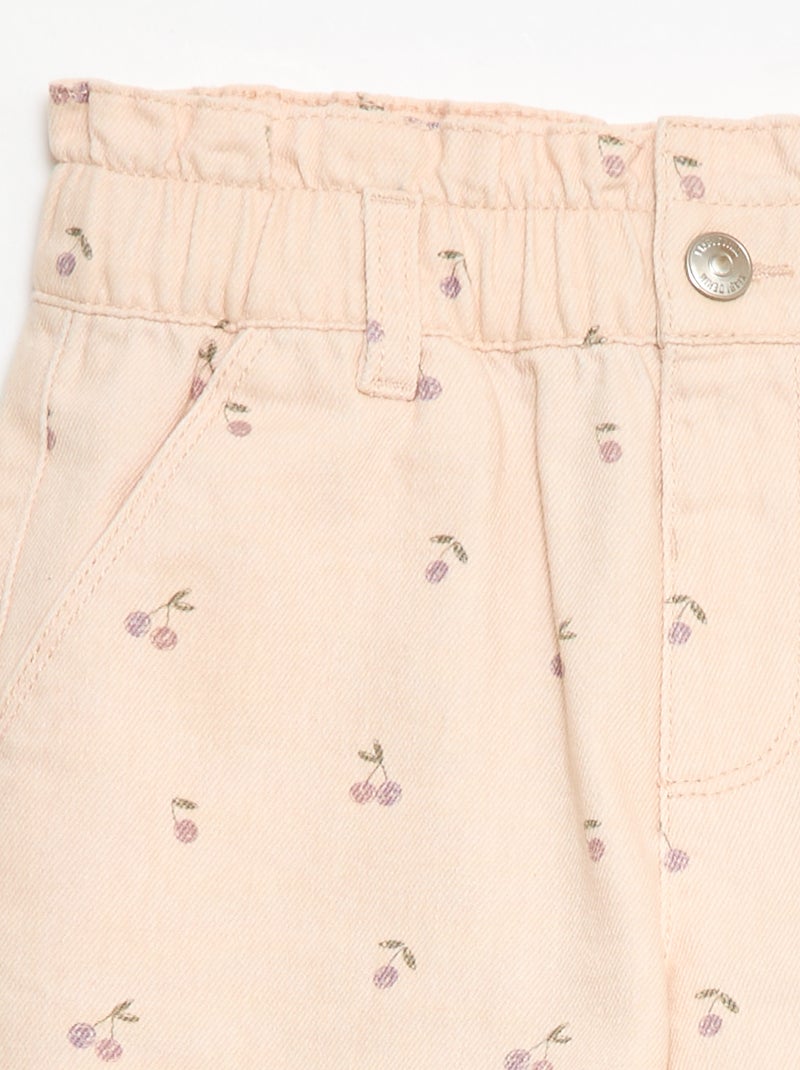 Short en coton Rose - Kiabi
