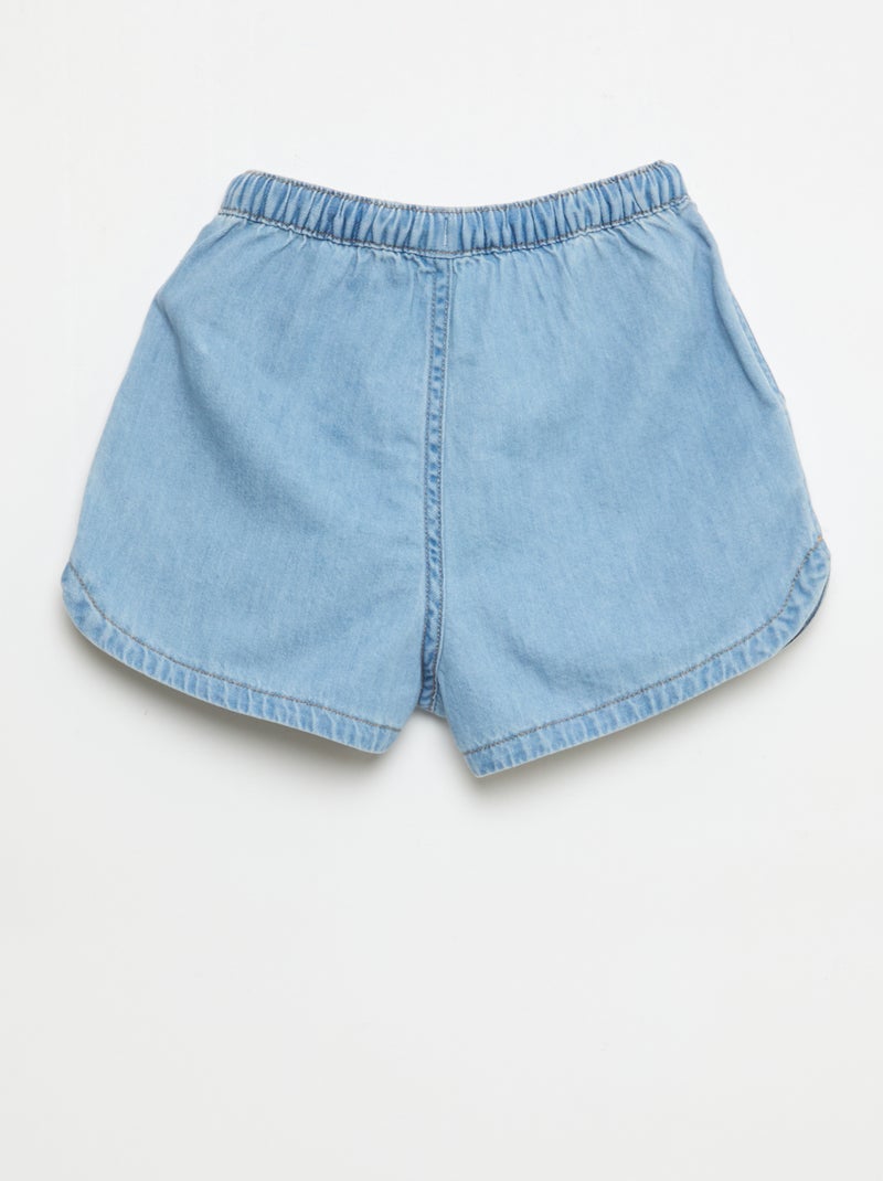 Short en  denim léger Bleu - Kiabi