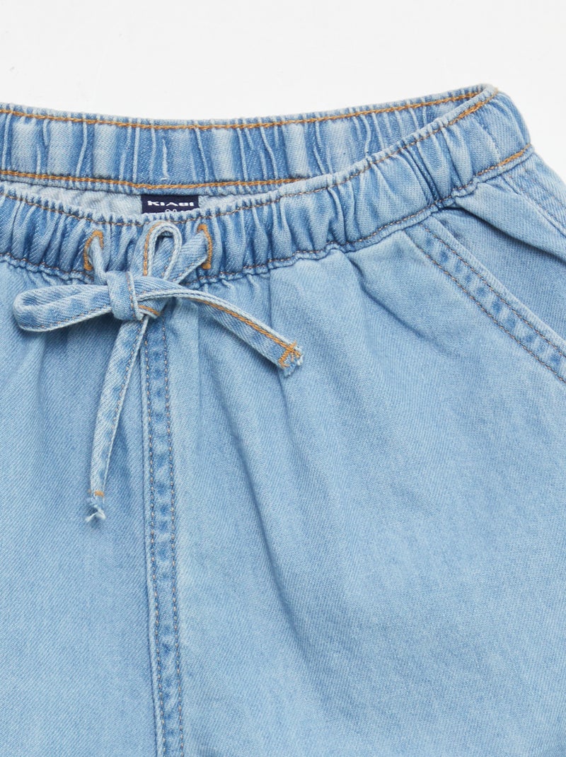 Short en  denim léger Bleu - Kiabi